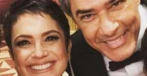 William Bonner ‘trolla’ Sandra Annenberg em foto na internet