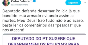 Fake news: Carlos Bolsonaro disparou no PT, mas acertou seu pai