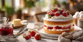 Bolo de morango com massa fofinha e recheio cremoso sai perfeito com essa receita