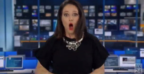 Âncora de telejornal se assusta ao perceber que está ao vivo
