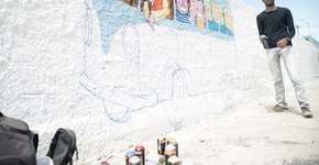 Hospital de Olinda ganha graffiti de Jota ZerOFF