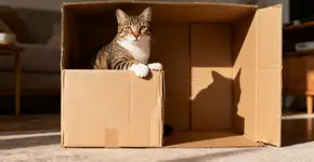 Seu gato ama caixas? A ciência explica! Saiba por que esse refúgio simples reduz o estresse