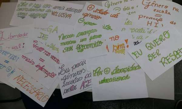 Festa do Gênero mobiliza população a ir contra veto da inclusão de gênero no Plano Nacional de Ensino (PME). Foto: Reprodução