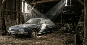 Ele comprou um carro novo, trancou em um celeiro por 38 anos… E agora eles abrem a porta: o que aparece lá dentro parece algo saído de um filme