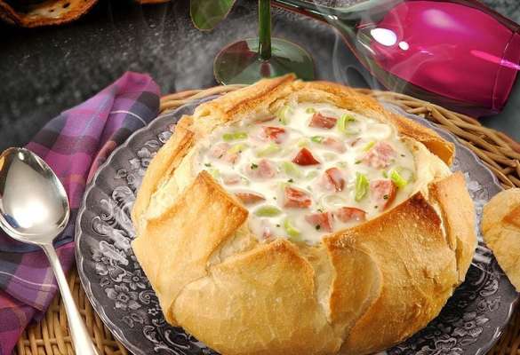 Sopa no pão italiano  (divulgação)