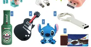 Pen drives divertidos com preço em conta