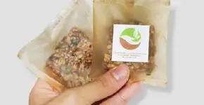 Embalagem comestível é feita de algas