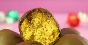 Bombom de paçoca pra lá de fácil