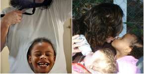 Mãe adotiva encontra solução bem humorada para trabalho escolar