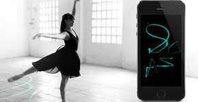 Sapatilha transforma movimentos de bailarina em ilustrações incríveis