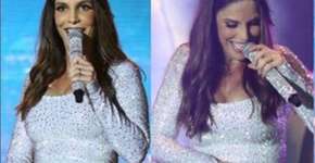 Ivete Sangalo brinca com forma física de grávida durante show