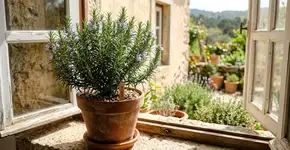 Na Itália, para o alecrim durar anos: O macete não é a rega, mas nunca plantar em vasos que não tenham pedras