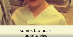 Menina de 8 anos se indigna com os dizeres das roupas ‘de menina’