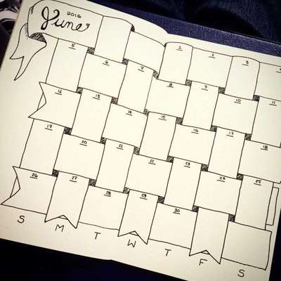 Um desenho simples como este já deixa o calendário com outra cara