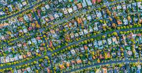 Imagens aéreas captam desigualdade social em Los Angeles