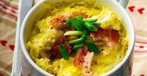 Deliciosa omelete de caneca cremosa