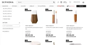 Corre! Sephora dá desconto de até 50% em marca de maquiagens da Rihanna