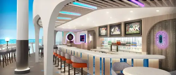 O Bull’s Eye Bar, que também oferece jogos interativos