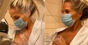 Adriane Galisteu posta foto de mamografia para incentivar exame