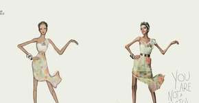 Desenhos de moças anorexas são iguais a modelos reais