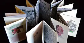 Exibição traz 64 obras feitas com papel