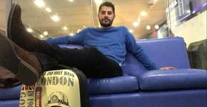 Evaristo Costa mostra que a simpatia some de vez em quando