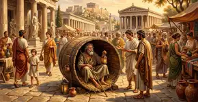 Diógenes, o filósofo cínico que vivia num barril: “A gente carrega tanta coisa inútil que acaba virando escravo do que possui”