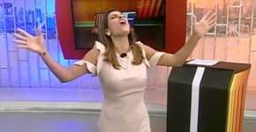 Apresentadora da RedeTV! faz a louca ao vivo e critica emissoras