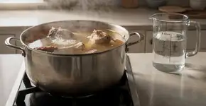 Jordi Cruz, chef espanhol: “O caldo de ossos é feito com 2 litros de água, 1 quilo de carne e 12 gramas de sal.”