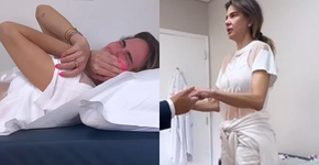 Luciana Gimenez chora reaprendendo a andar e desabafa na web