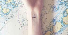 Conheça as tatuagens com cenários de Austin Tott