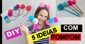 Ideias para fazer e aplicar pompons de lã