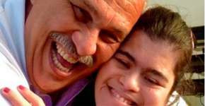 Márcio Canuto posta foto da filha que tem Síndrome de Down