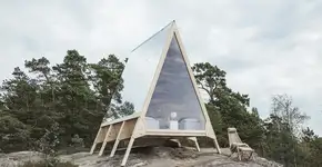 Cabana sustentável propõe impacto mínimo na natureza