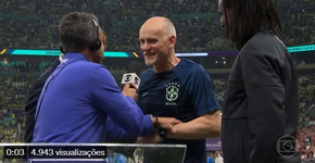 Taffarel manda palavrão ao vivo na Globo minutos antes do jogo do Brasil