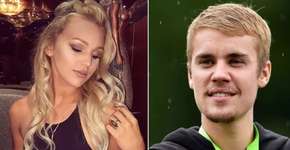 Justin Bieber leva fora de modelo americana em rede social