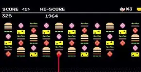 Magali devora comida em homenagem ao game Space Invaders
