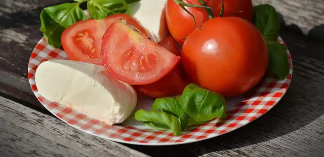 Tostada de pasta de ricotta com tomate