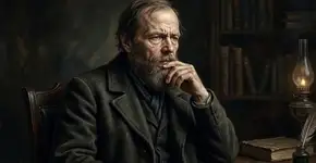 “Um homem que mente para si mesmo e acredita nas suas próprias mentiras torna-se…”