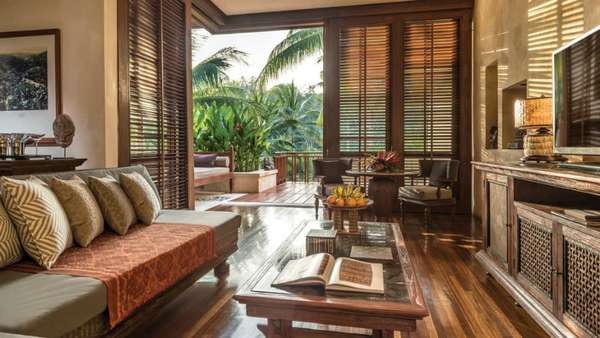Quarto de uma das vilas do Four Seasons Resort Bali
