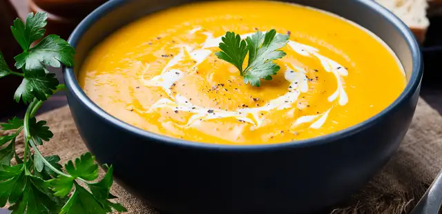 Creme de abóbora com queijo para esquentar os dias frios