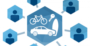 Transporte público, compartilhamento de carros e bicicletas