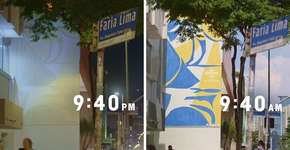 Cerveja Corona faz intervenções artísticas com tinta reagente à luz solar nos muros da capital paulista