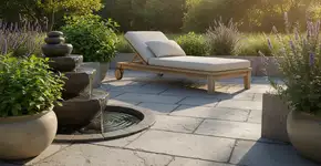 Transformei meu quintal em um spa ao ar livre e agora tenho um refúgio de calma em casa