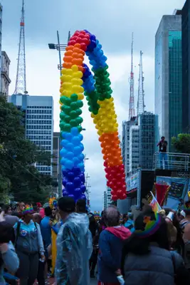 Parada LGBT na avenida Paulista 