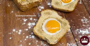 Café da manhã criativo: como fazer pão caseiro com ovo dentro