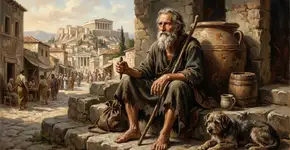 Diógenes, o louco que vivia num barril: “Quem precisa de pouco é dono do mundo inteiro”