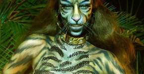 Apresentadora americana encarna tigresa em ensaio