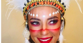 Paolla Oliveira usa fantasia de índia e recebe críticas