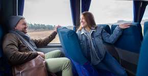 Este ônibus oferece conforto que faz você querer viajar sempre